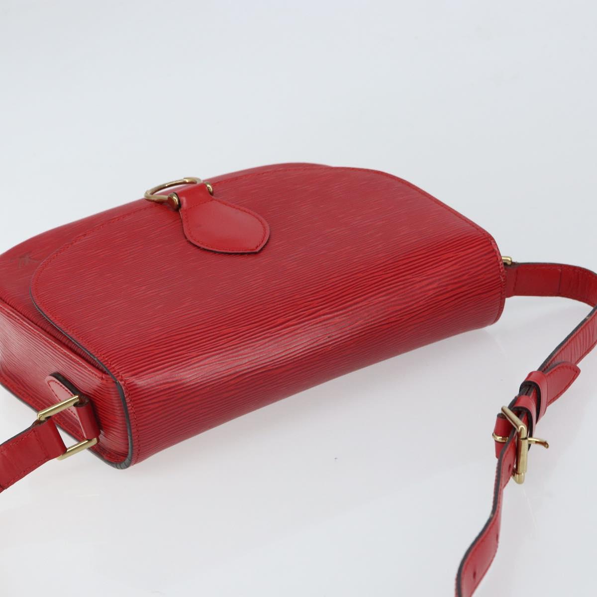 LOUIS VUITTON Epi Saint Cloud GM Shoulder Bag Red M52197 LV Auth ep12679