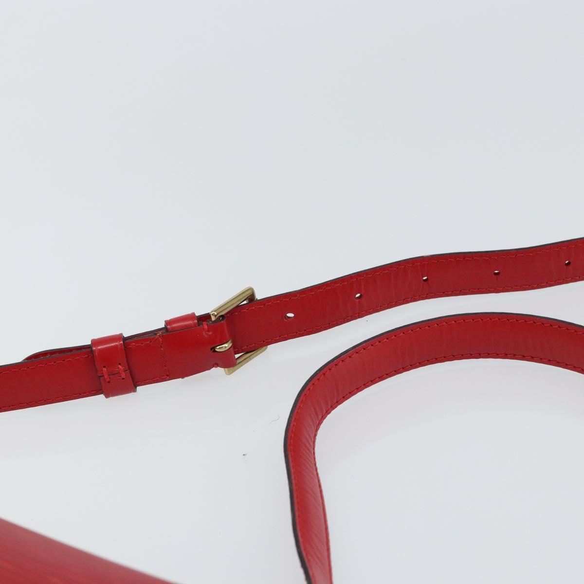 LOUIS VUITTON Epi Saint Cloud GM Shoulder Bag Red M52197 LV Auth ep12679