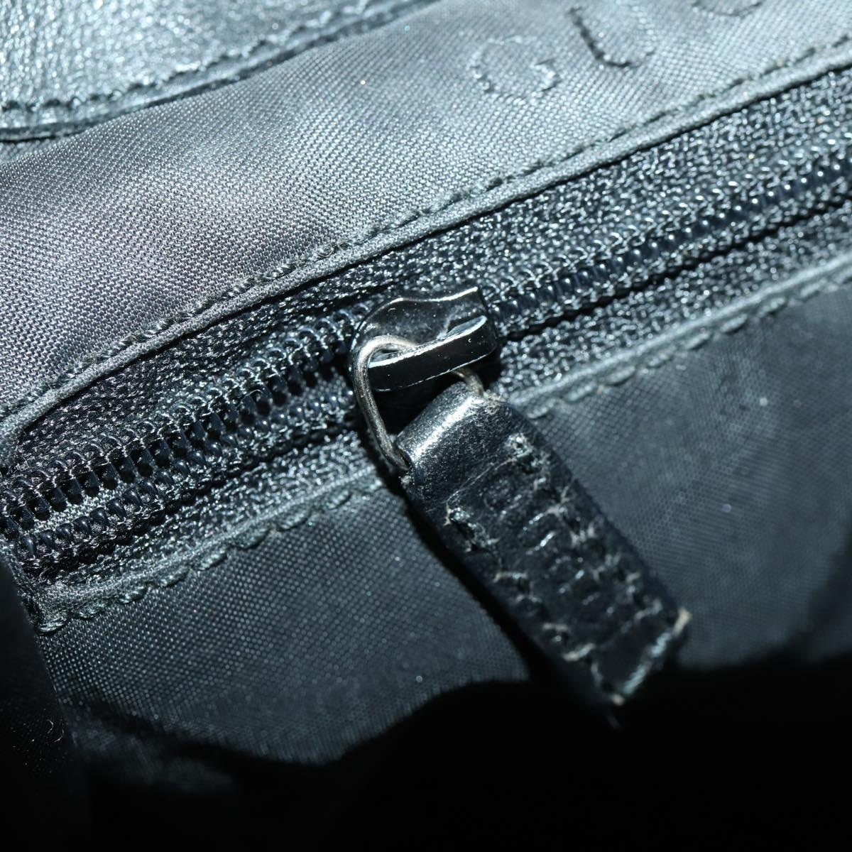 GUCCI GG Canvas Backpack Black Silver 003 0245 Auth ep12708