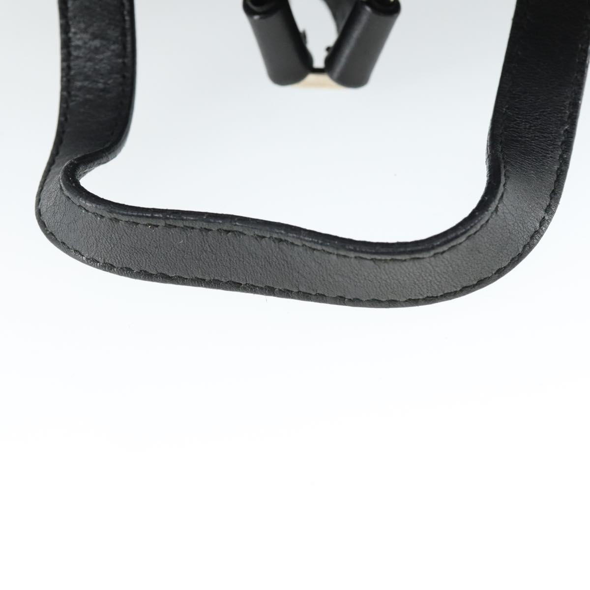 GUCCI GG Canvas Backpack Black Silver 003 0245 Auth ep12708