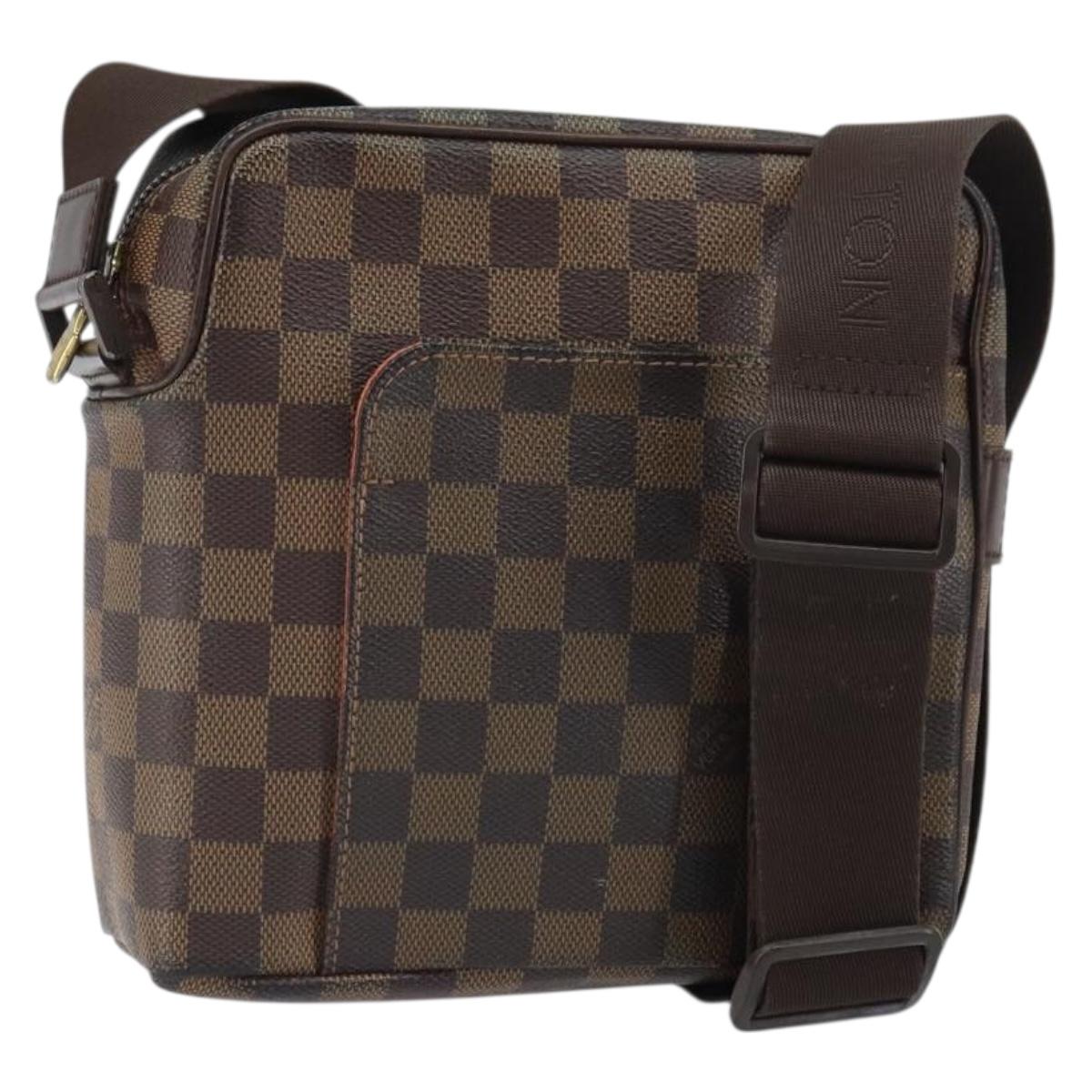 LOUIS VUITTON Damier Ebene Olaf PM Shoulder Bag N41442 LV Auth ep12715
