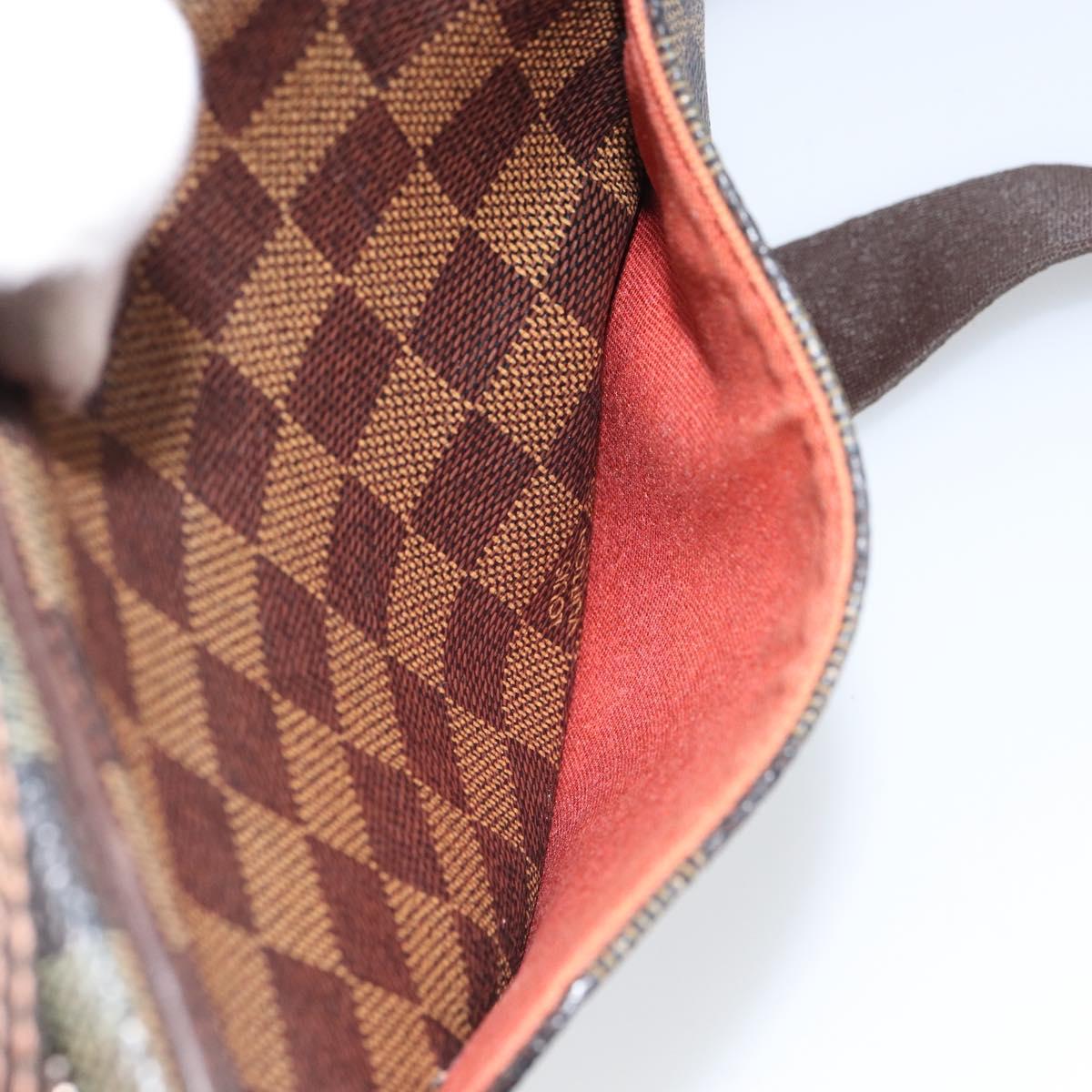 LOUIS VUITTON Damier Ebene Olaf PM Shoulder Bag N41442 LV Auth ep12715