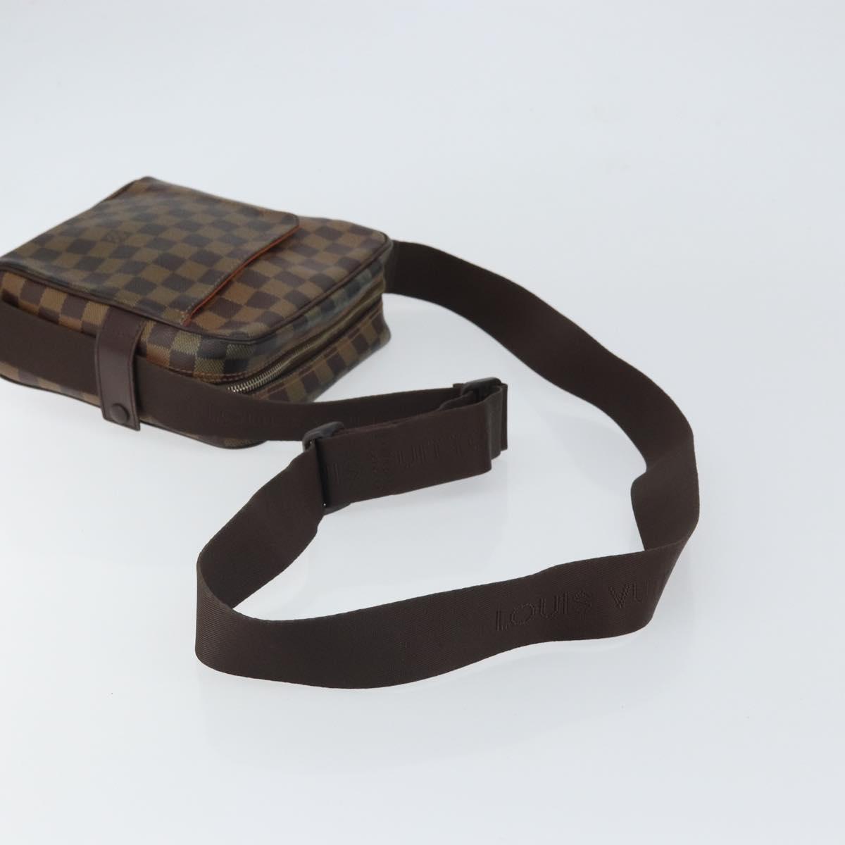 LOUIS VUITTON Damier Ebene Olaf PM Shoulder Bag N41442 LV Auth ep12715