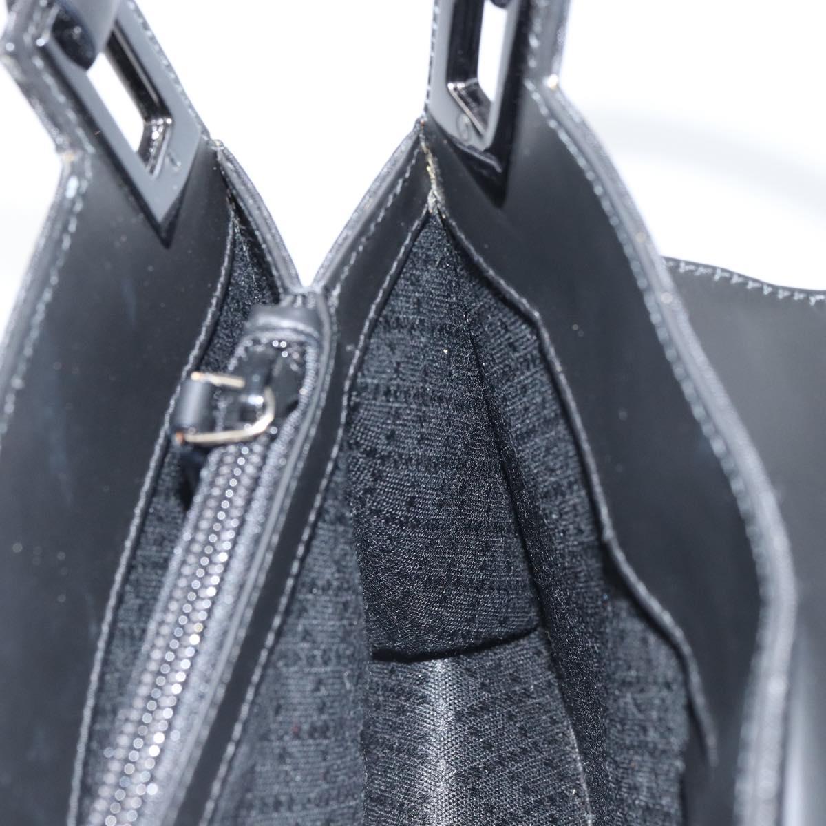 GUCCI GG Canvas Shoulder Bag Nylon Black Silver 001 3068 Auth ep12737