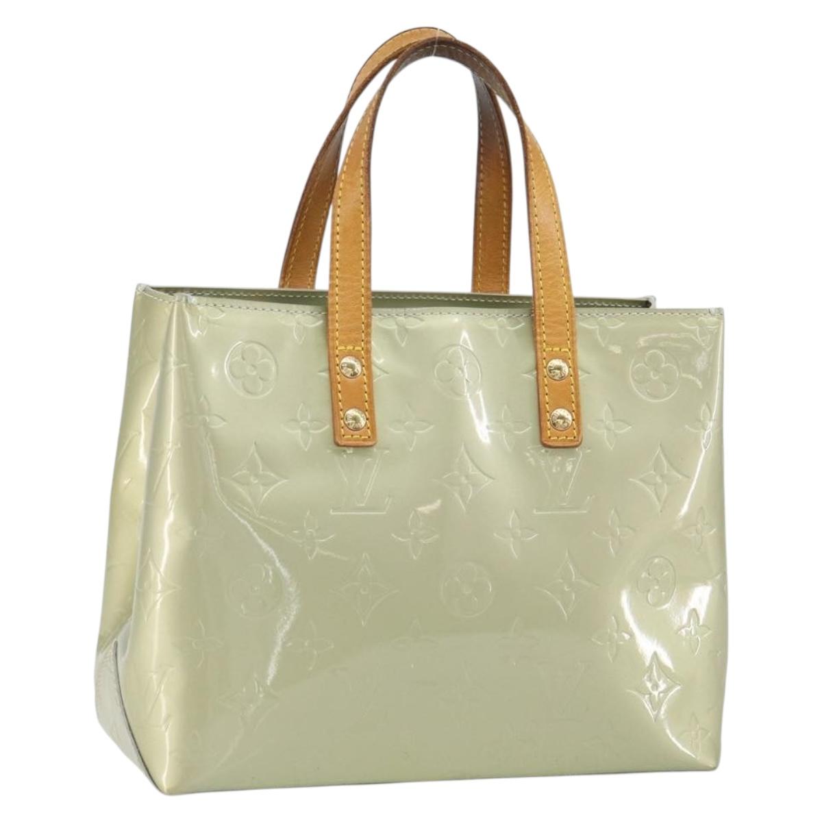 LOUIS VUITTON Monogram Vernis Reade PM Hand Bag Gris M91145 LV Auth ep12745