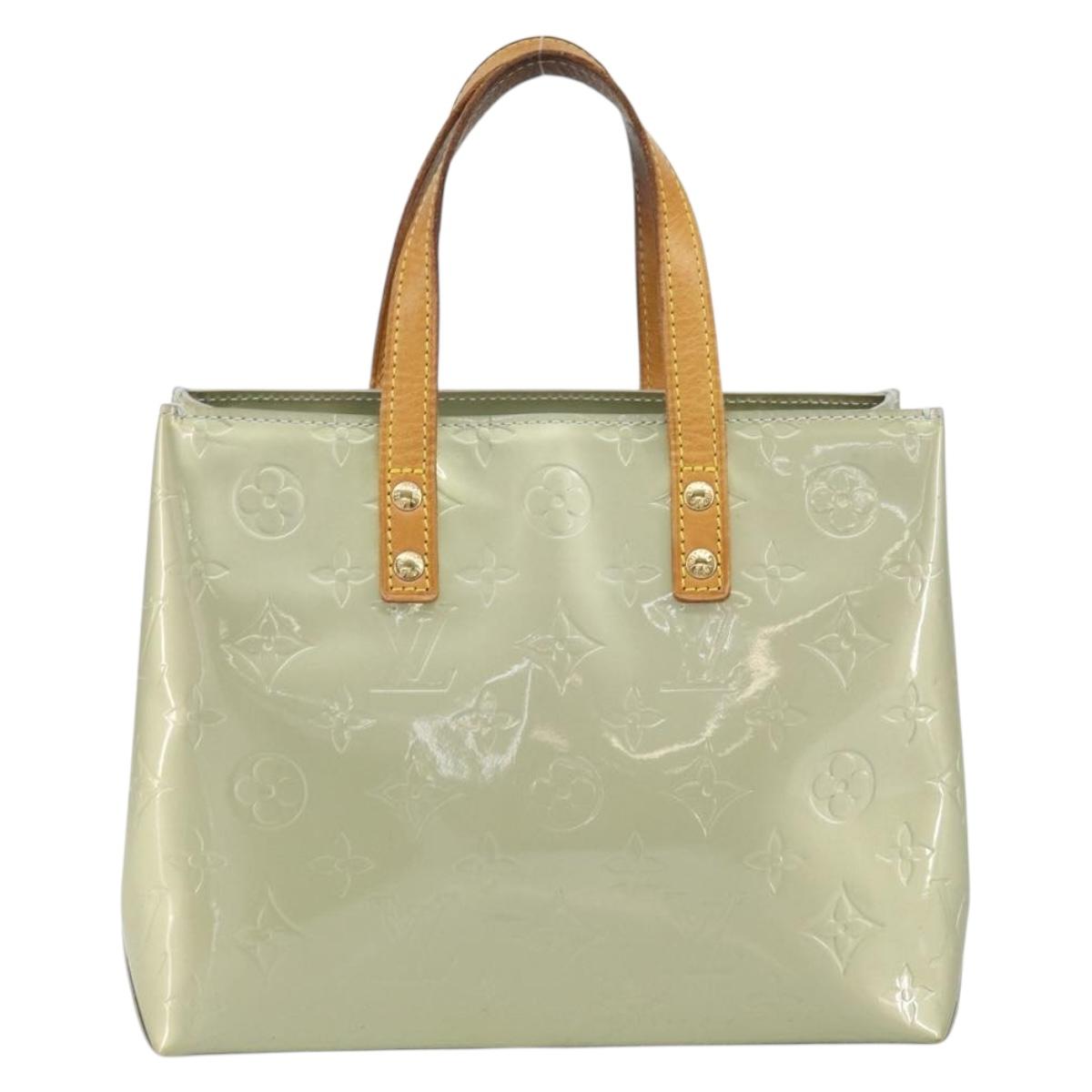 LOUIS VUITTON Monogram Vernis Reade PM Hand Bag Gris M91145 LV Auth ep12745