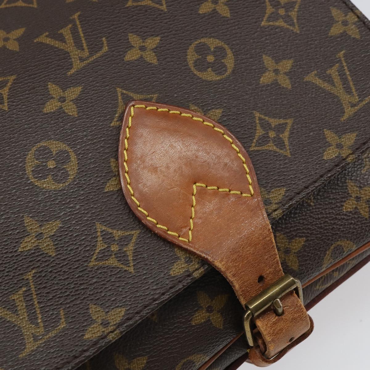 LOUIS VUITTON Monogram Cartouchiere MM Shoulder Bag M51253 LV Auth ep12748