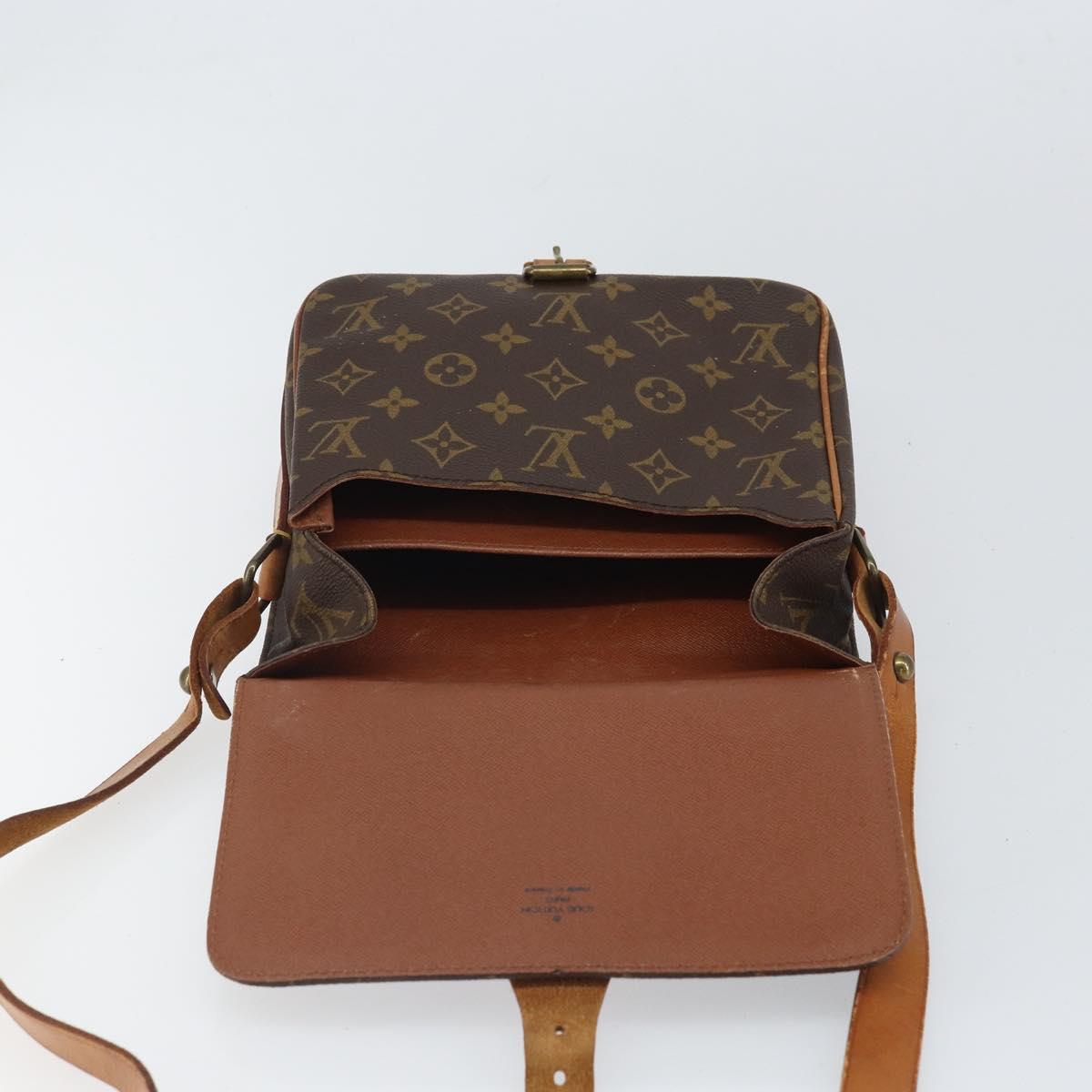 LOUIS VUITTON Monogram Cartouchiere MM Shoulder Bag M51253 LV Auth ep12748