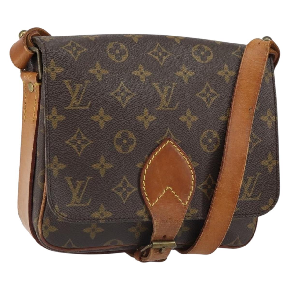 LOUIS VUITTON Monogram Cartouchiere MM Shoulder Bag M51253 LV Auth ep12748