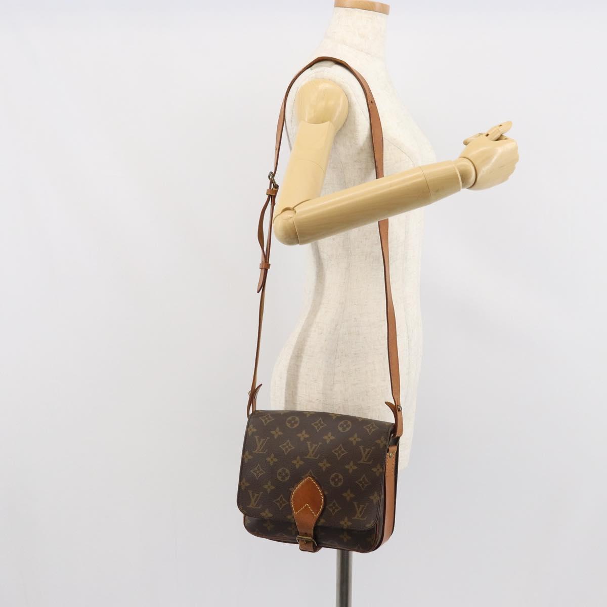 LOUIS VUITTON Monogram Cartouchiere MM Shoulder Bag M51253 LV Auth ep12748