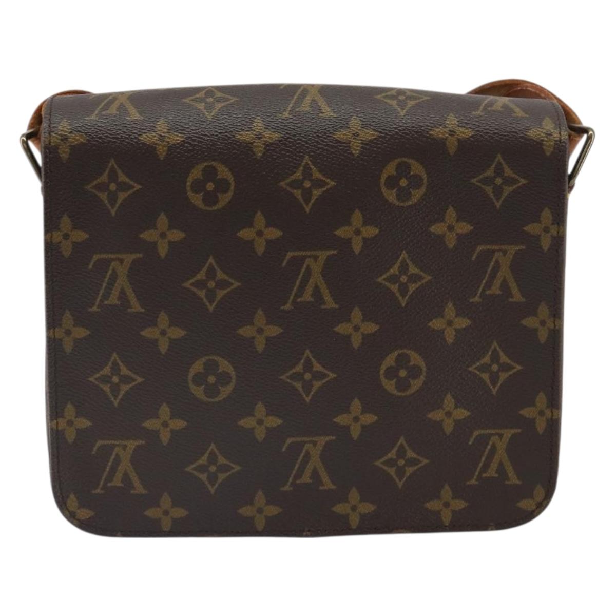 LOUIS VUITTON Monogram Cartouchiere MM Shoulder Bag M51253 LV Auth ep12748
