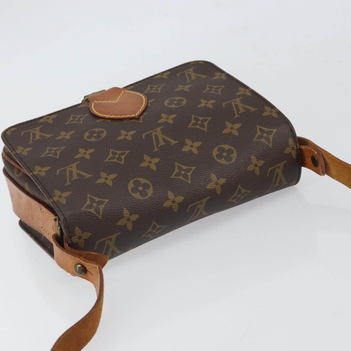 LOUIS VUITTON Monogram Cartouchiere MM Shoulder Bag M51253 LV Auth ep12748