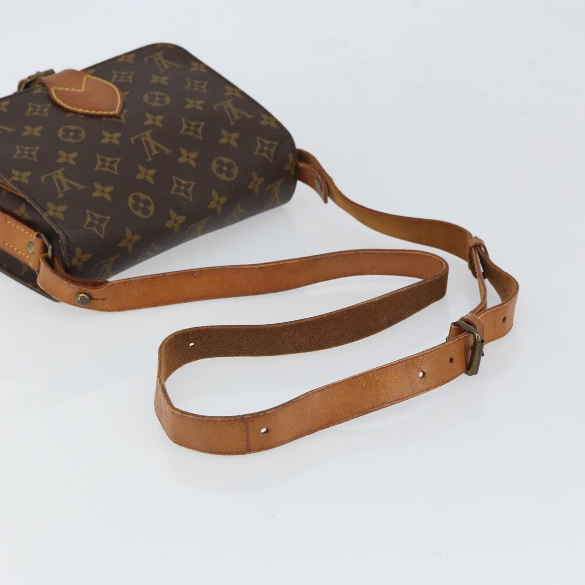 LOUIS VUITTON Monogram Cartouchiere MM Shoulder Bag M51253 LV Auth ep12748