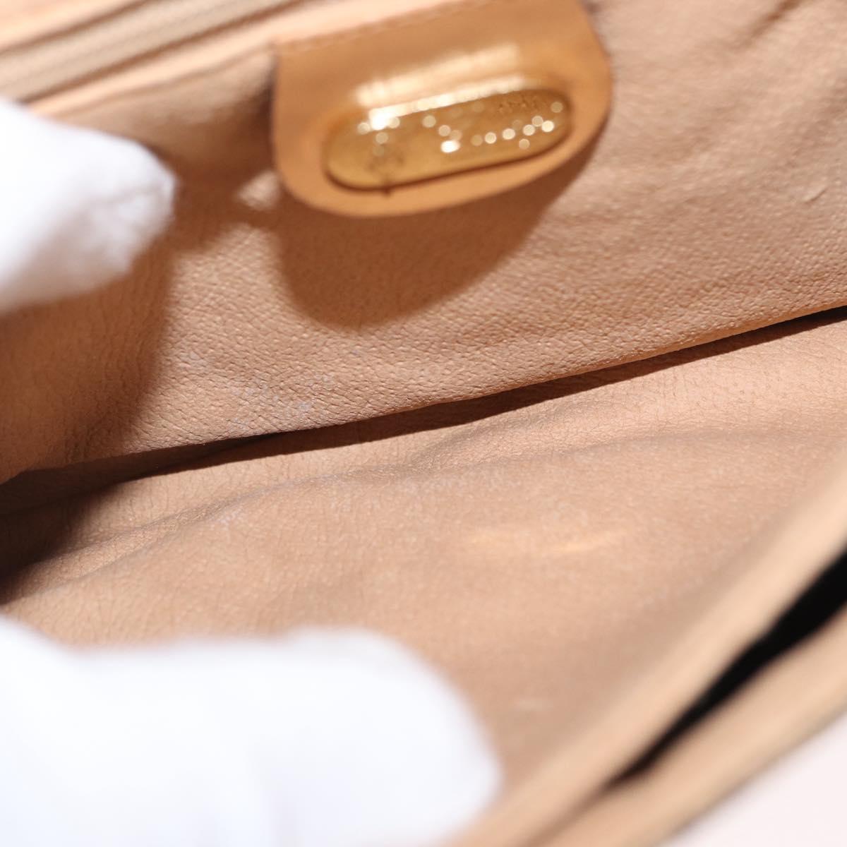 GUCCI Micro GG Supreme Shoulder Bag PVC Beige Gold 007 49 5548 Auth ep12759