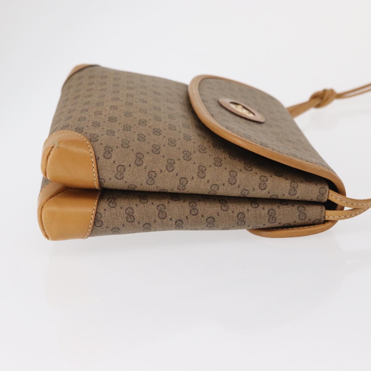 GUCCI Micro GG Supreme Shoulder Bag PVC Beige Gold 007 49 5548 Auth ep12759