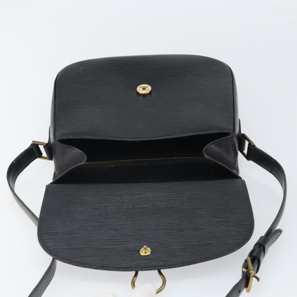 LOUIS VUITTON Epi Saint Cloud GM Shoulder Bag Black Noir M52192 LV Auth ep12773