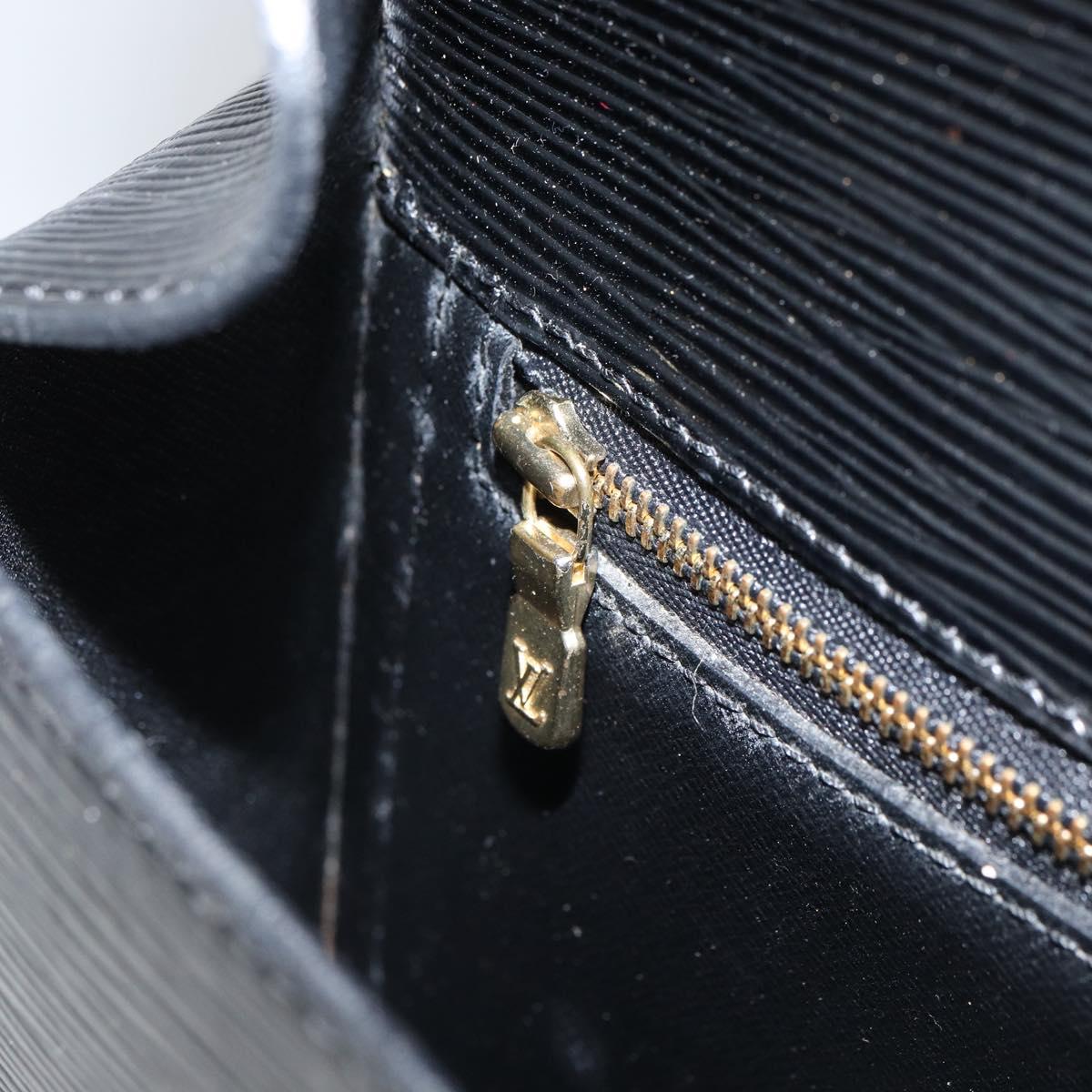 LOUIS VUITTON Epi Saint Cloud GM Shoulder Bag Black Noir M52192 LV Auth ep12773