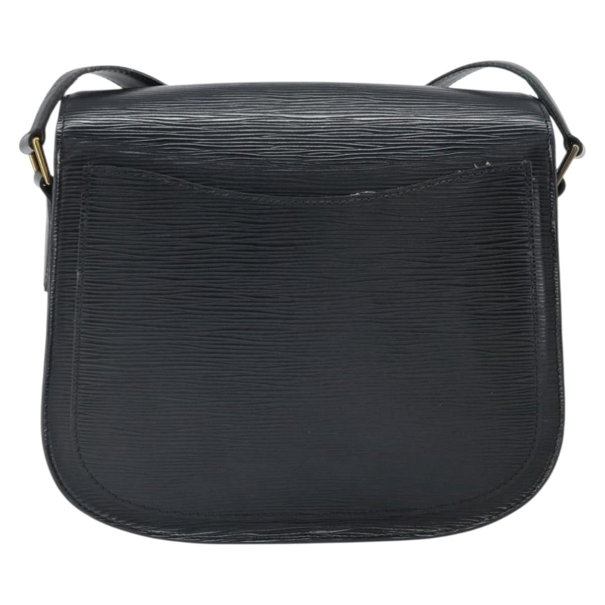 LOUIS VUITTON Epi Saint Cloud GM Shoulder Bag Black Noir M52192 LV Auth ep12773
