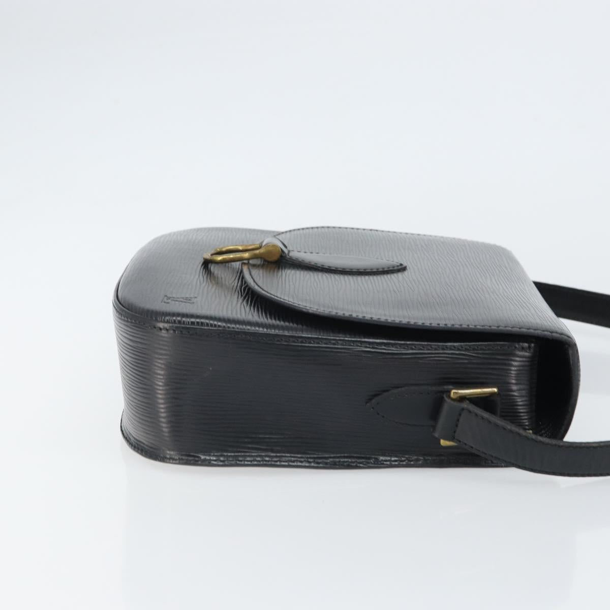 LOUIS VUITTON Epi Saint Cloud GM Shoulder Bag Black Noir M52192 LV Auth ep12773