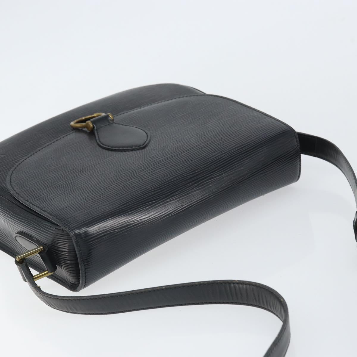LOUIS VUITTON Epi Saint Cloud GM Shoulder Bag Black Noir M52192 LV Auth ep12773