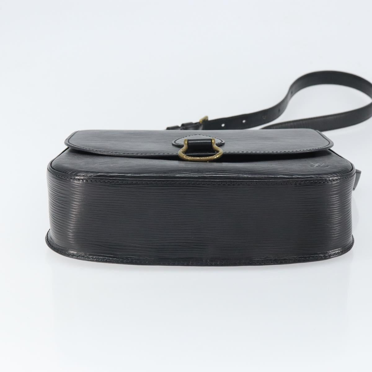 LOUIS VUITTON Epi Saint Cloud GM Shoulder Bag Black Noir M52192 LV Auth ep12773