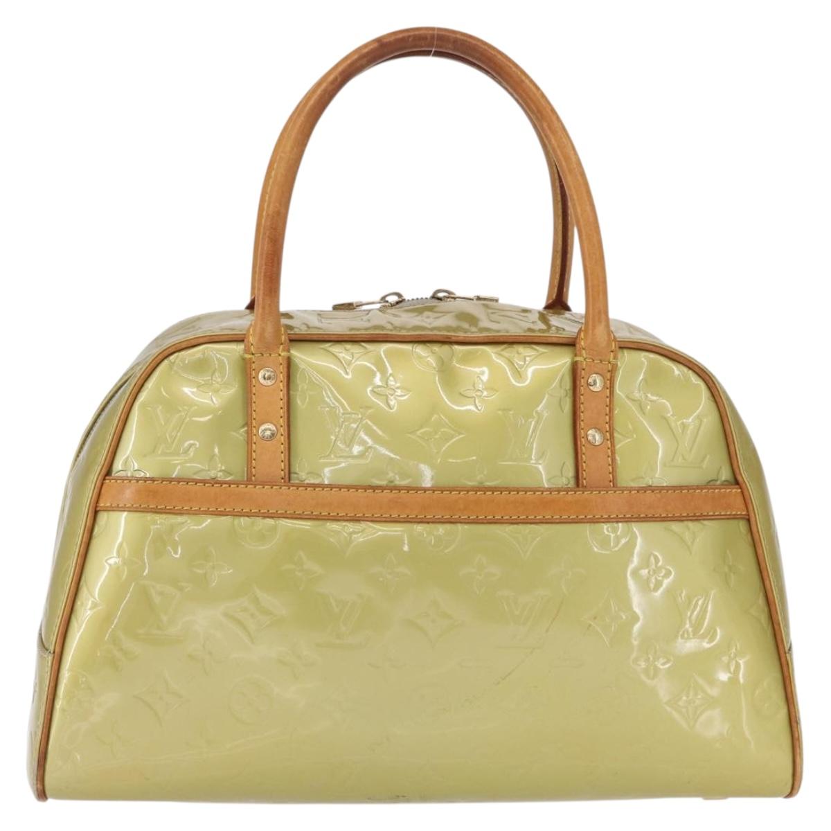 LOUIS VUITTON Monogram Vernis Tompkins Square Bag Gris M91150 LV Auth ep12776