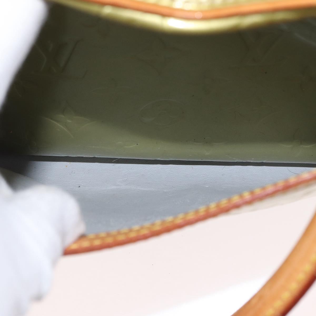 LOUIS VUITTON Monogram Vernis Tompkins Square Bag Gris M91150 LV Auth ep12776