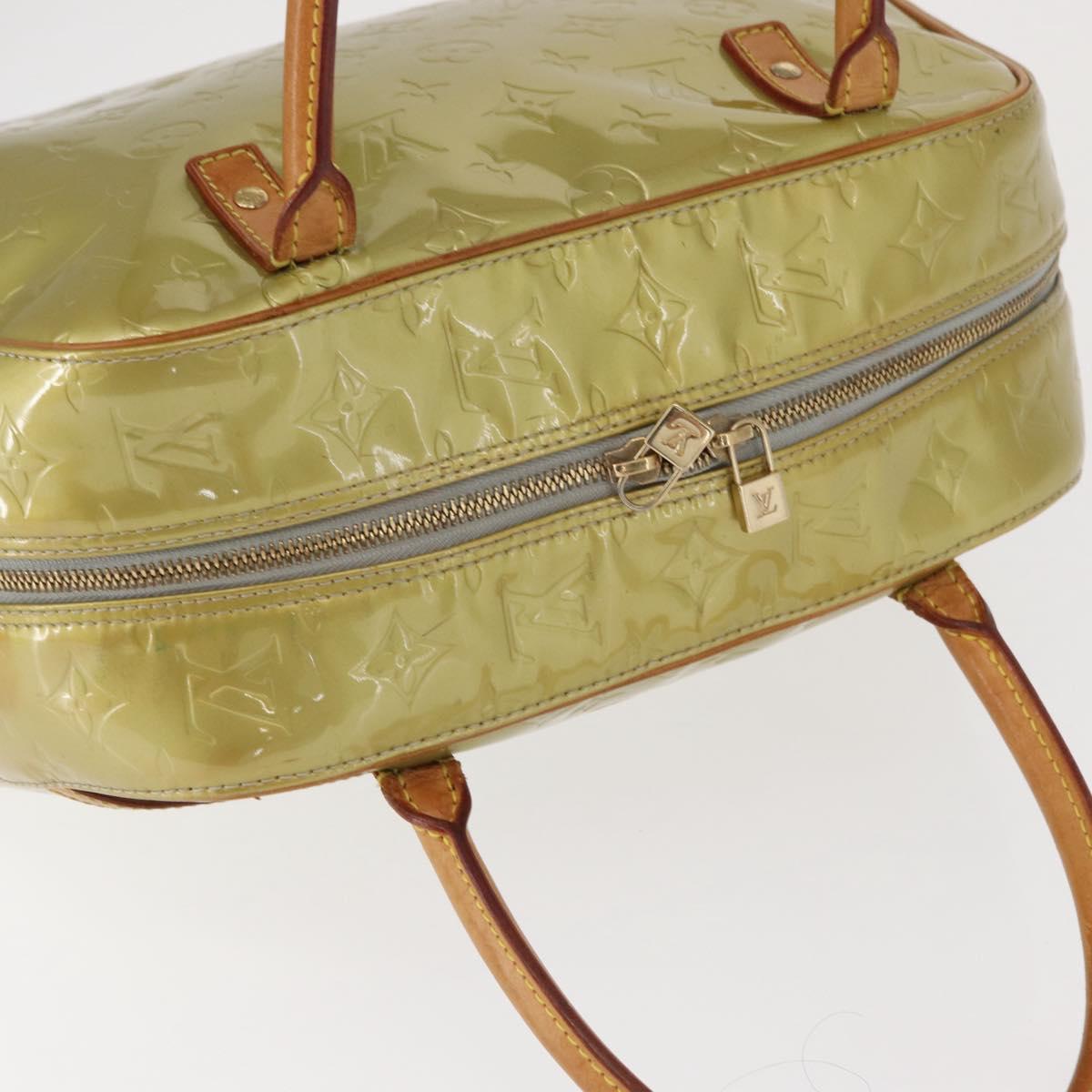 LOUIS VUITTON Monogram Vernis Tompkins Square Bag Gris M91150 LV Auth ep12776