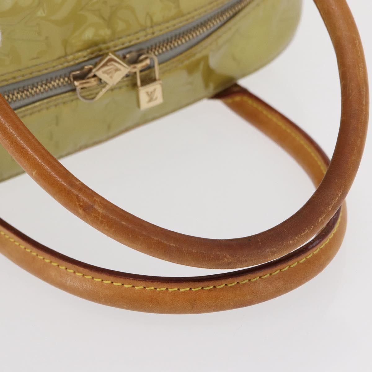 LOUIS VUITTON Monogram Vernis Tompkins Square Bag Gris M91150 LV Auth ep12776