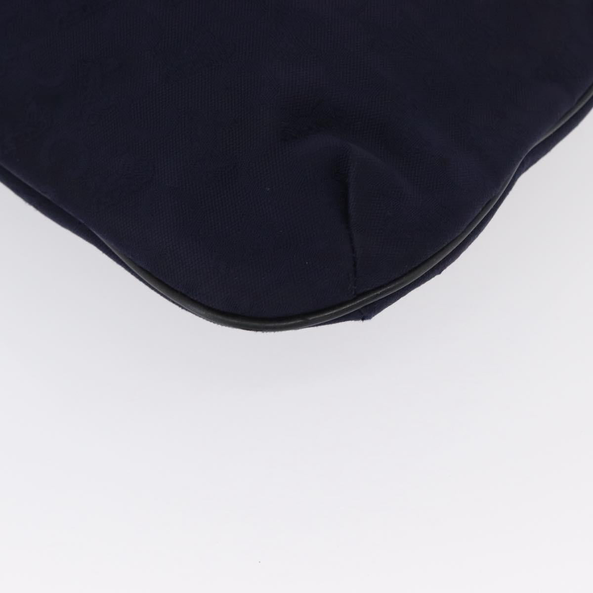 CELINE C Sulky Hand Bag Canvas Navy Auth ep12797