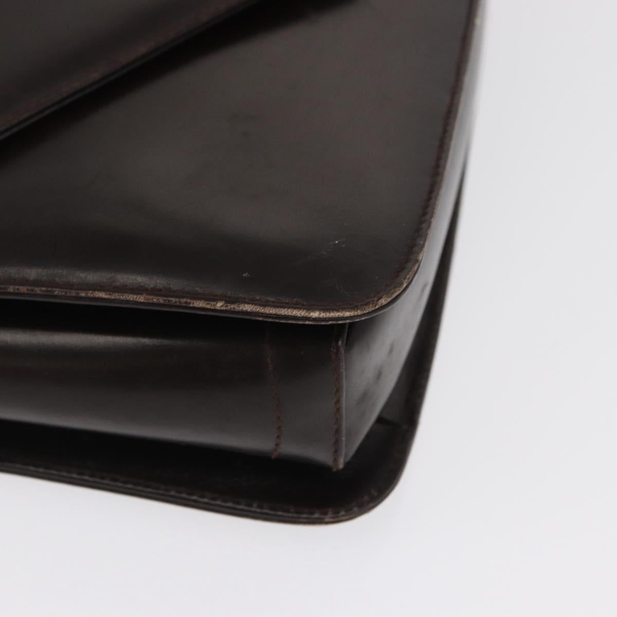 GUCCI Shoulder Bag Leather Brown Gold 001 406 0622 Auth ep12806