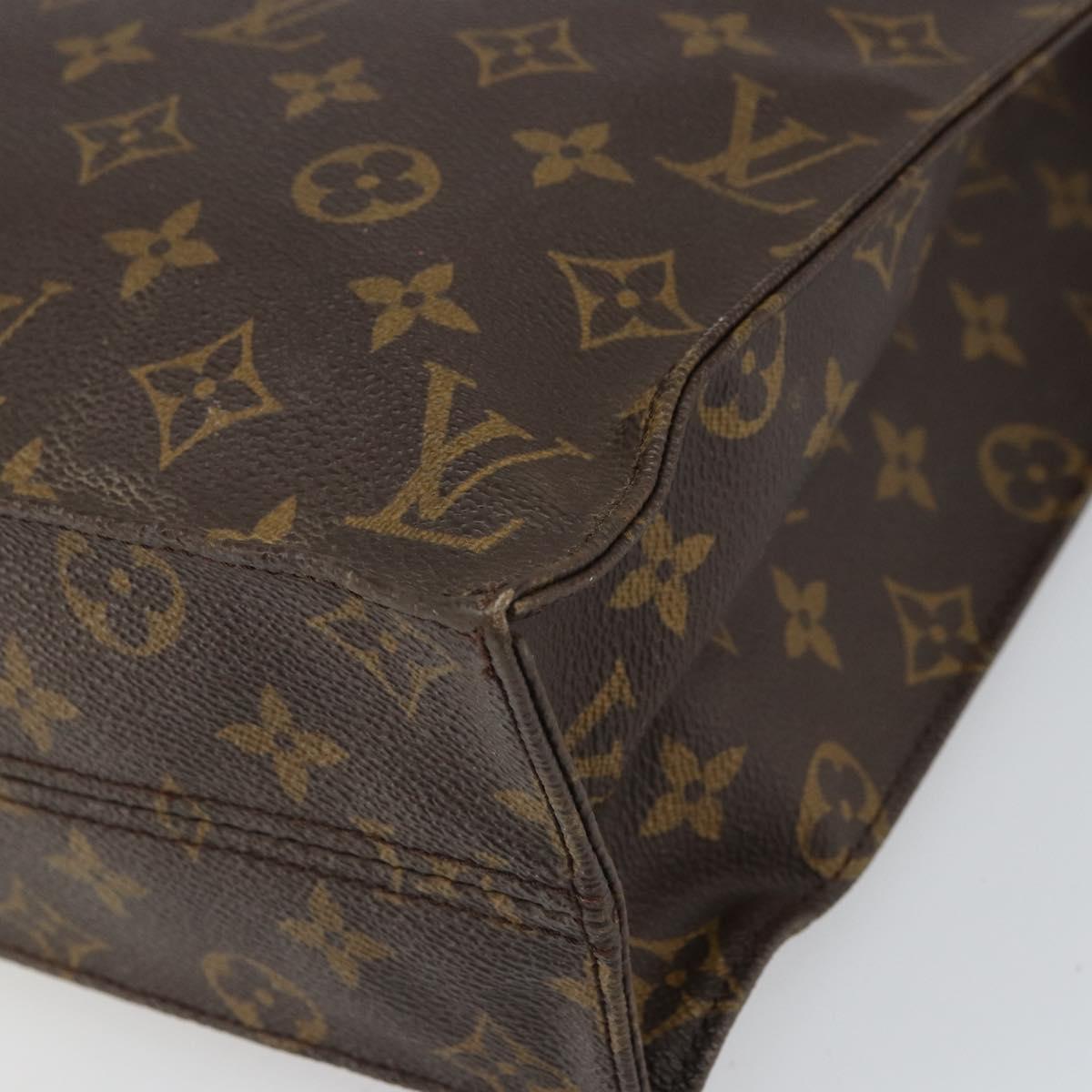 LOUIS VUITTON Monogram Sac Plat Hand Bag M51140 LV Auth ep12811