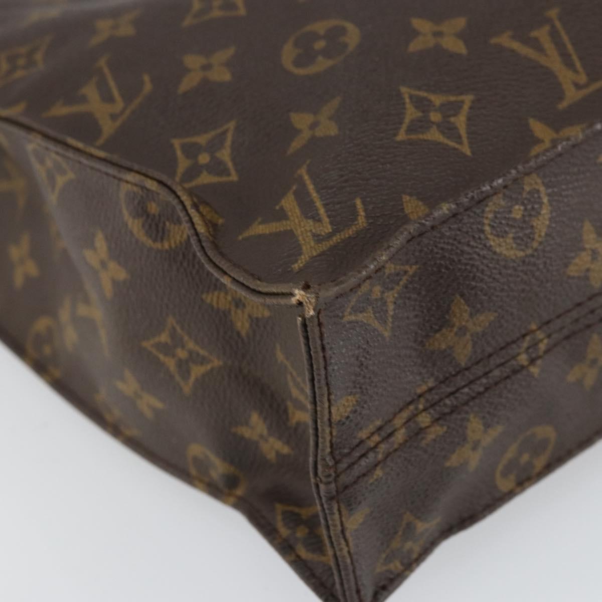 LOUIS VUITTON Monogram Sac Plat Hand Bag M51140 LV Auth ep12811