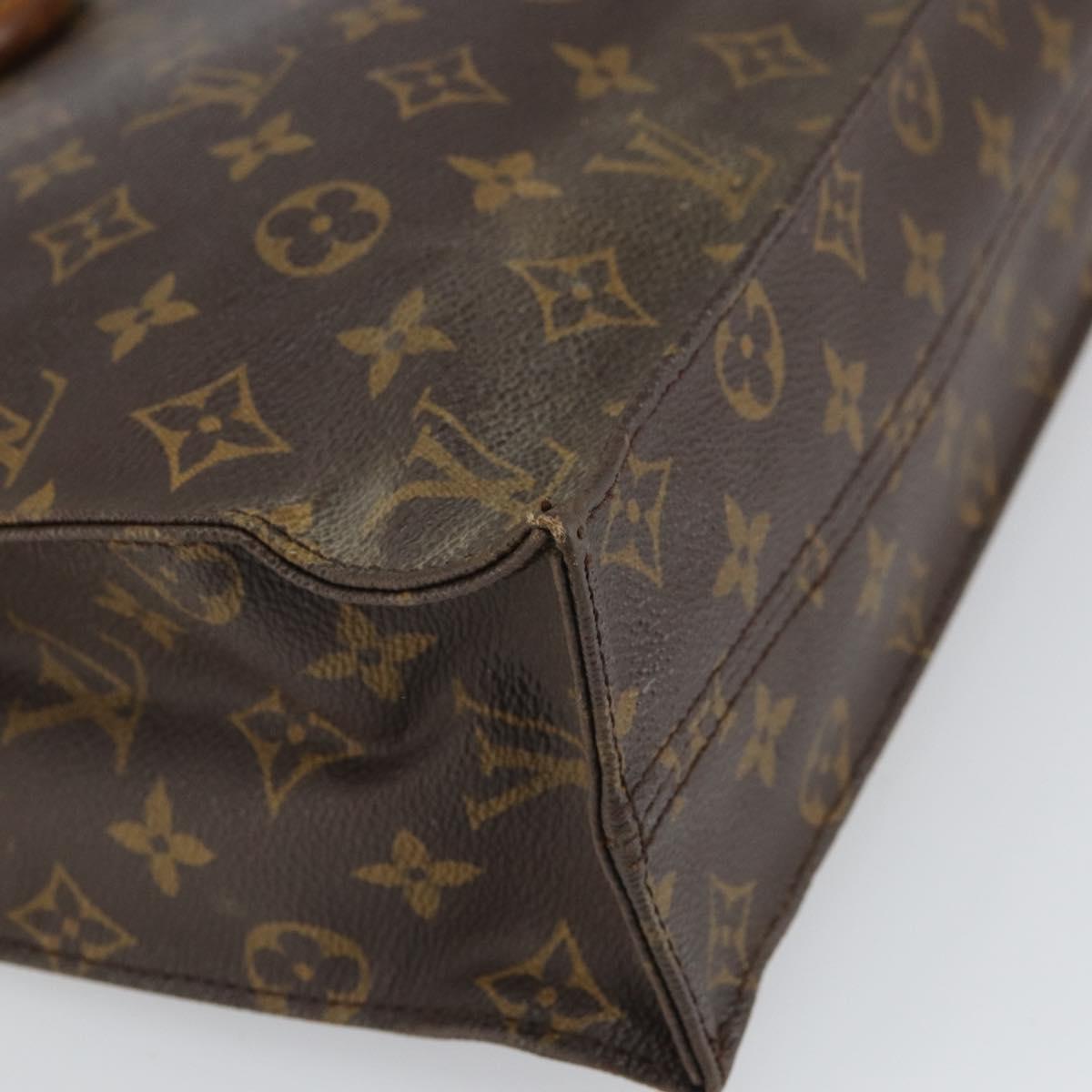 LOUIS VUITTON Monogram Sac Plat Hand Bag M51140 LV Auth ep12811