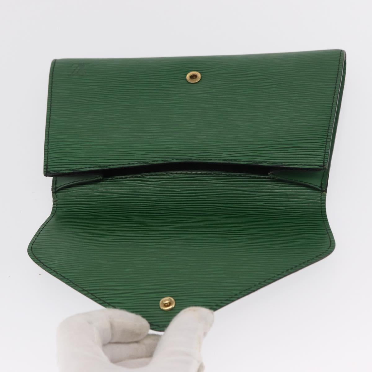 LOUIS VUITTON Epi Art Deco Clutch Bag Green M52634 LV Auth ep12828