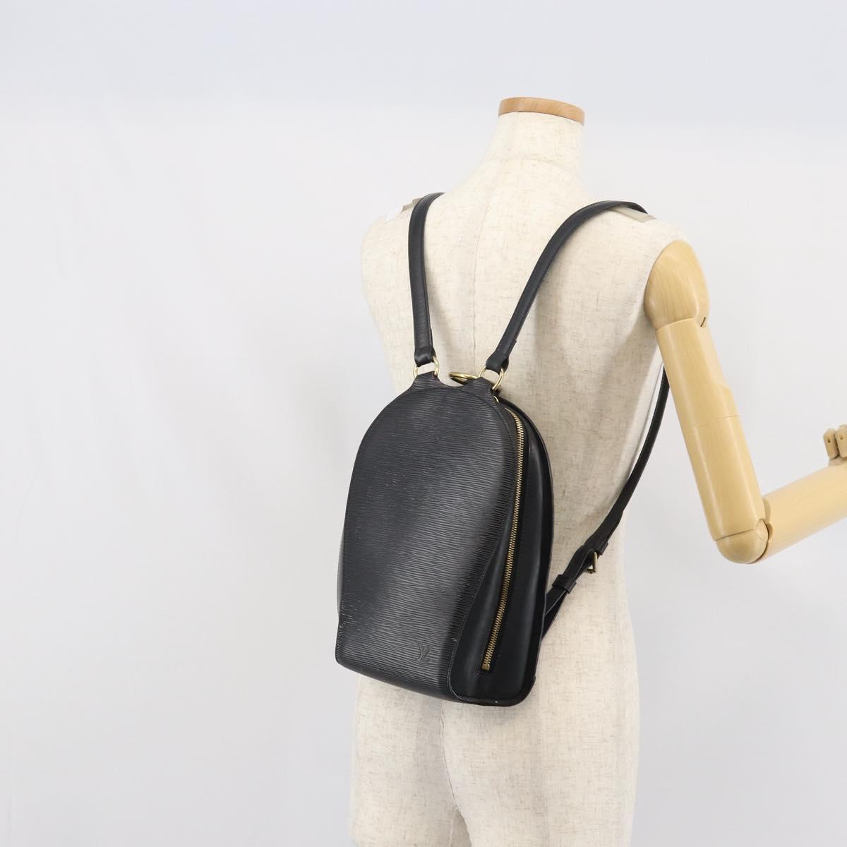 LOUIS VUITTON Epi Mabillon Backpack Black M52232 LV Auth ep12835