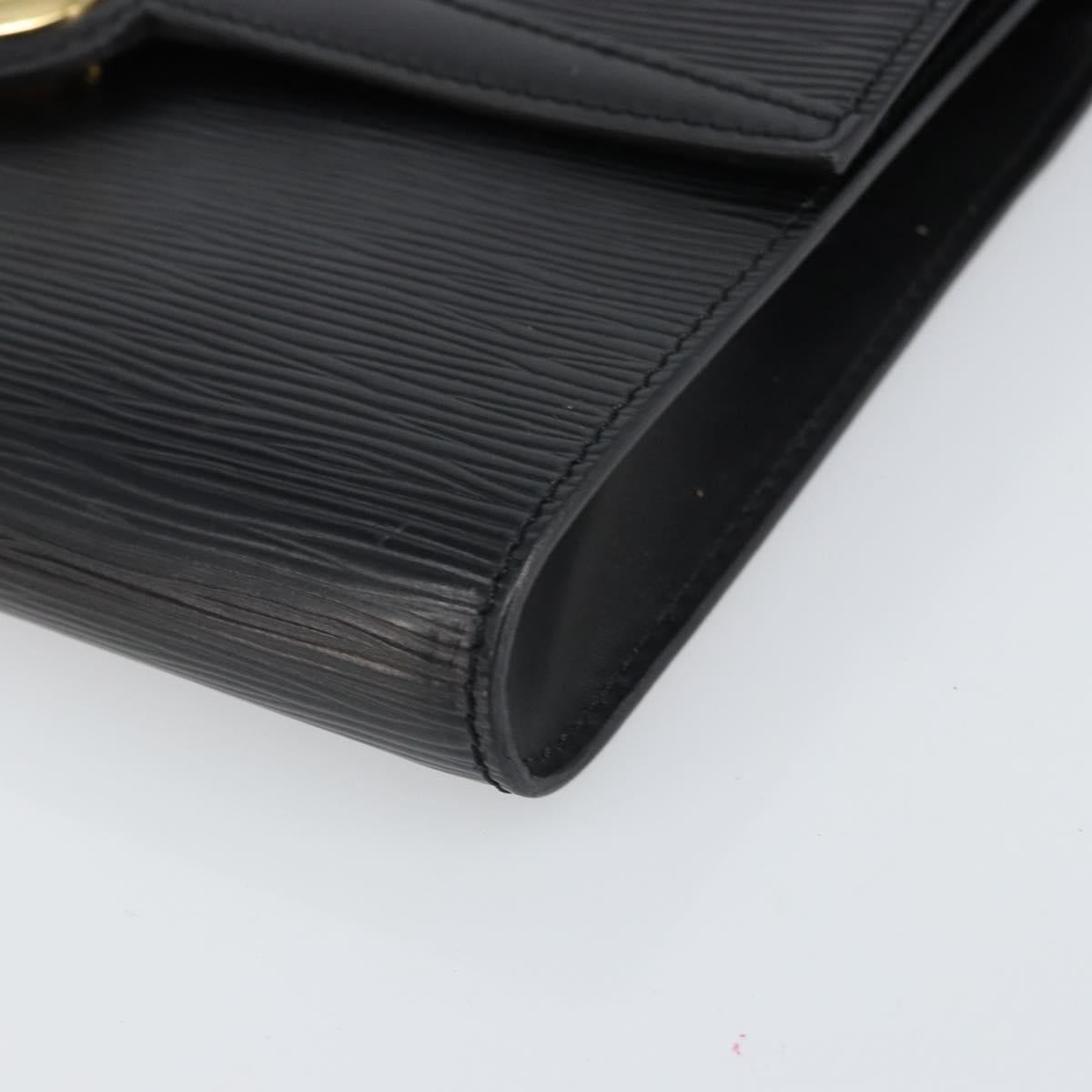LOUIS VUITTON Epi Pochette Arche Shoulder Bag Black Noir M52572 LV Auth ep12836