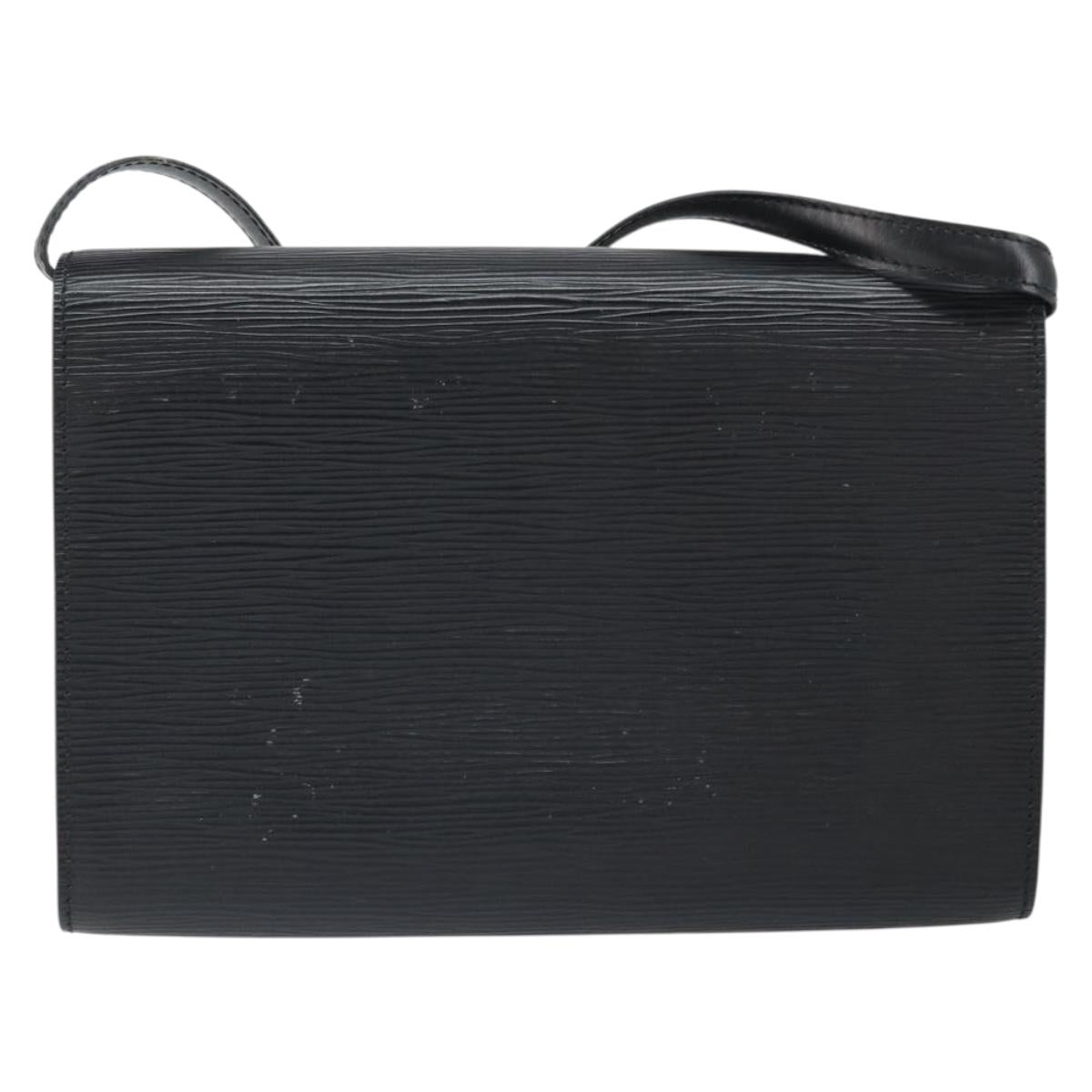 LOUIS VUITTON Epi Pochette Arche Shoulder Bag Black Noir M52572 LV Auth ep12836