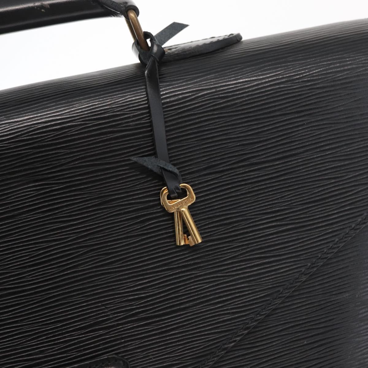 LOUIS VUITTON Epi Serviette Conseiller Business Bag Black M54422 LV Auth ep12871