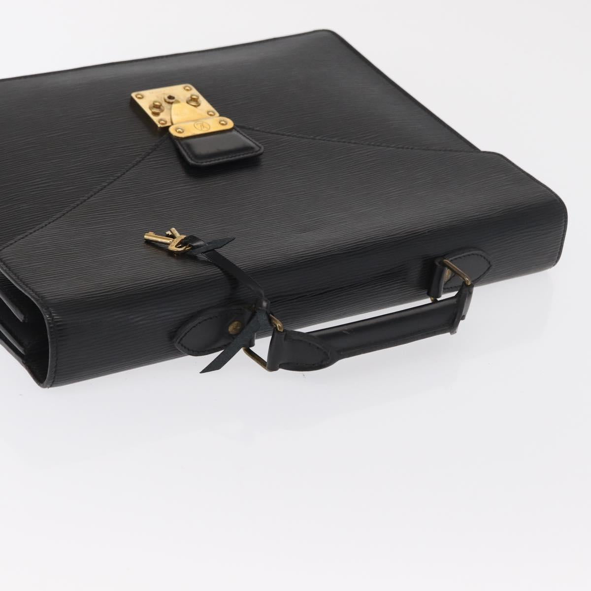 LOUIS VUITTON Epi Serviette Conseiller Business Bag Black M54422 LV Auth ep12871