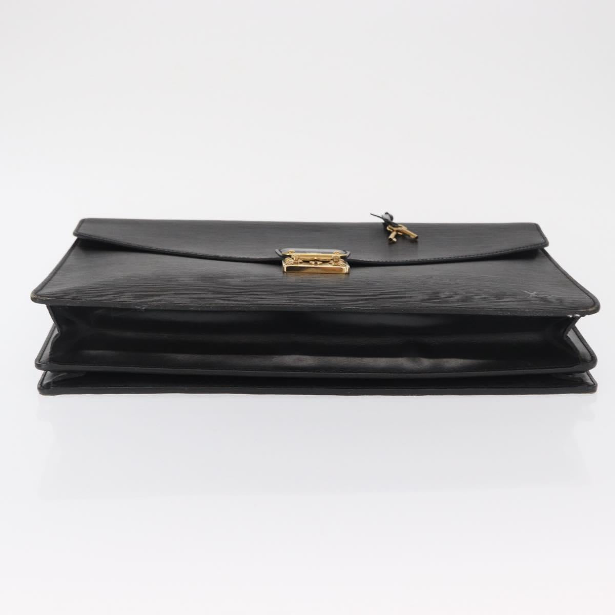 LOUIS VUITTON Epi Serviette Conseiller Business Bag Black M54422 LV Auth ep12871
