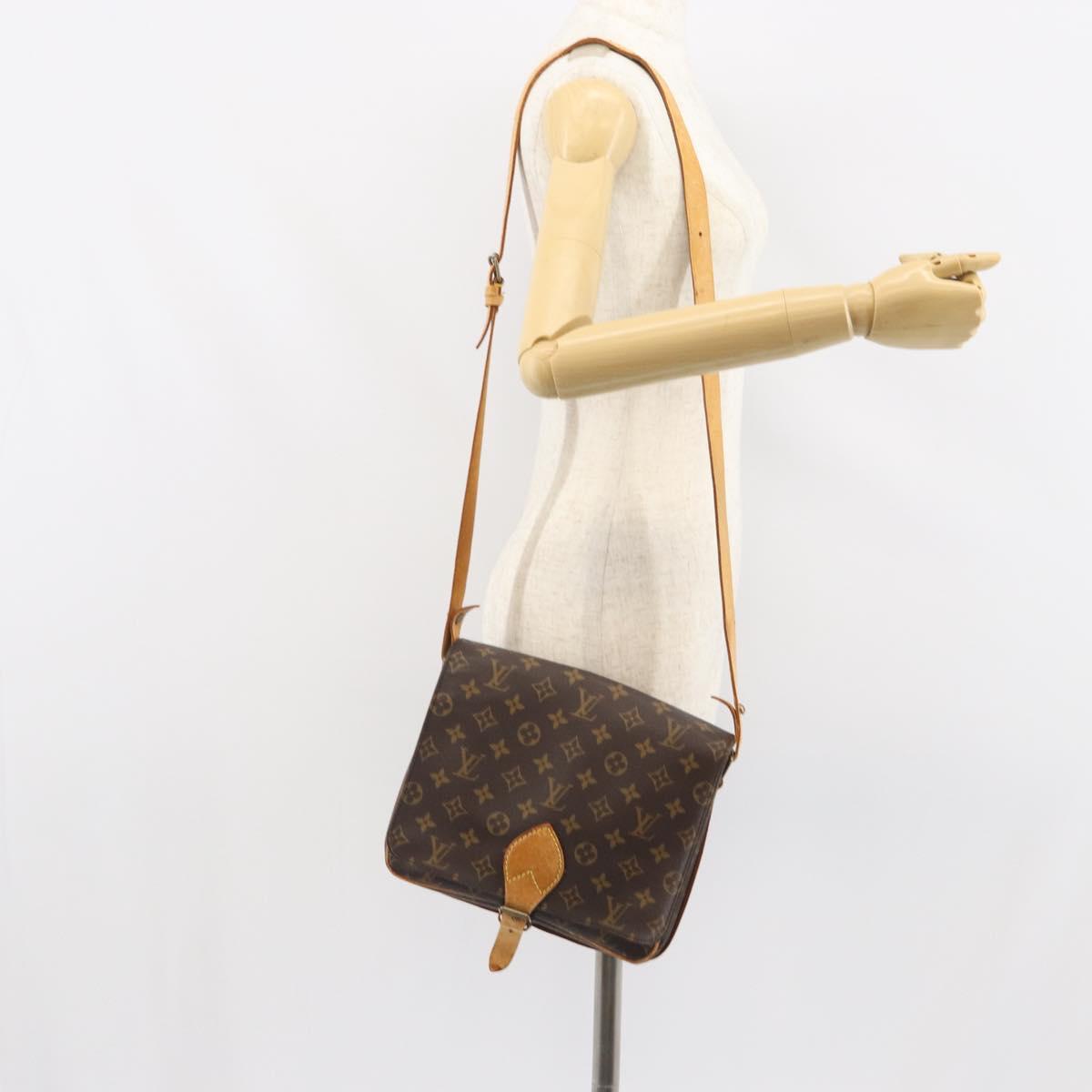 LOUIS VUITTON Monogram Cartouchiere GM Shoulder Bag M51252 LV Auth ep12876