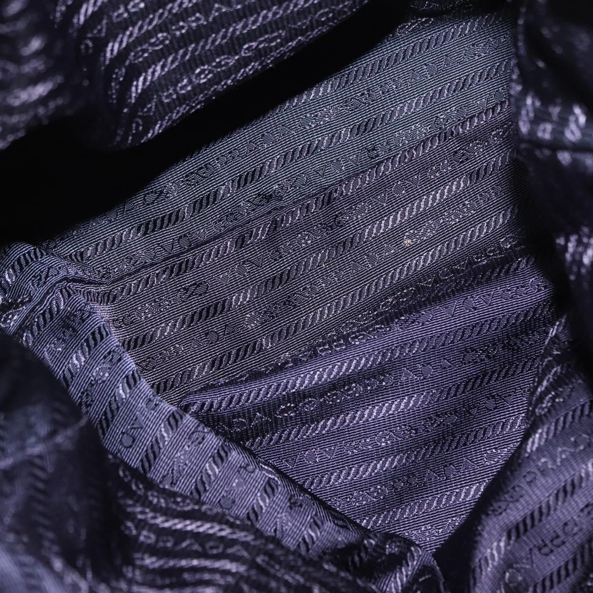 PRADA Tote Bag Nylon Purple Gold Auth ep12878