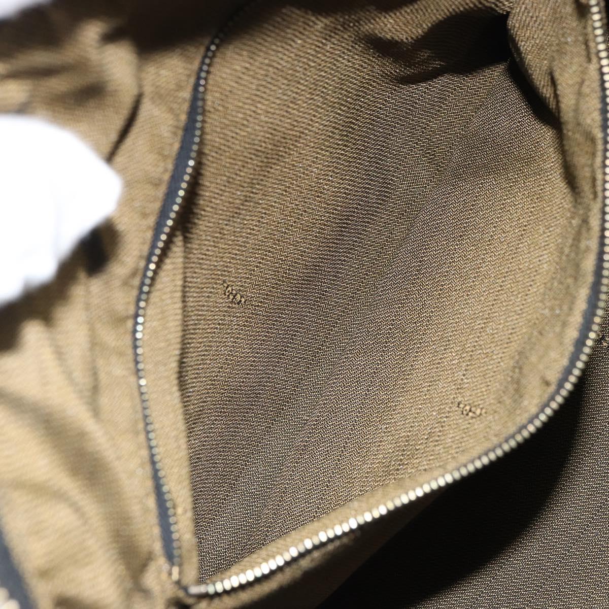 FENDI Zucca Canvas Hand Bag Black Brown Auth ep12881