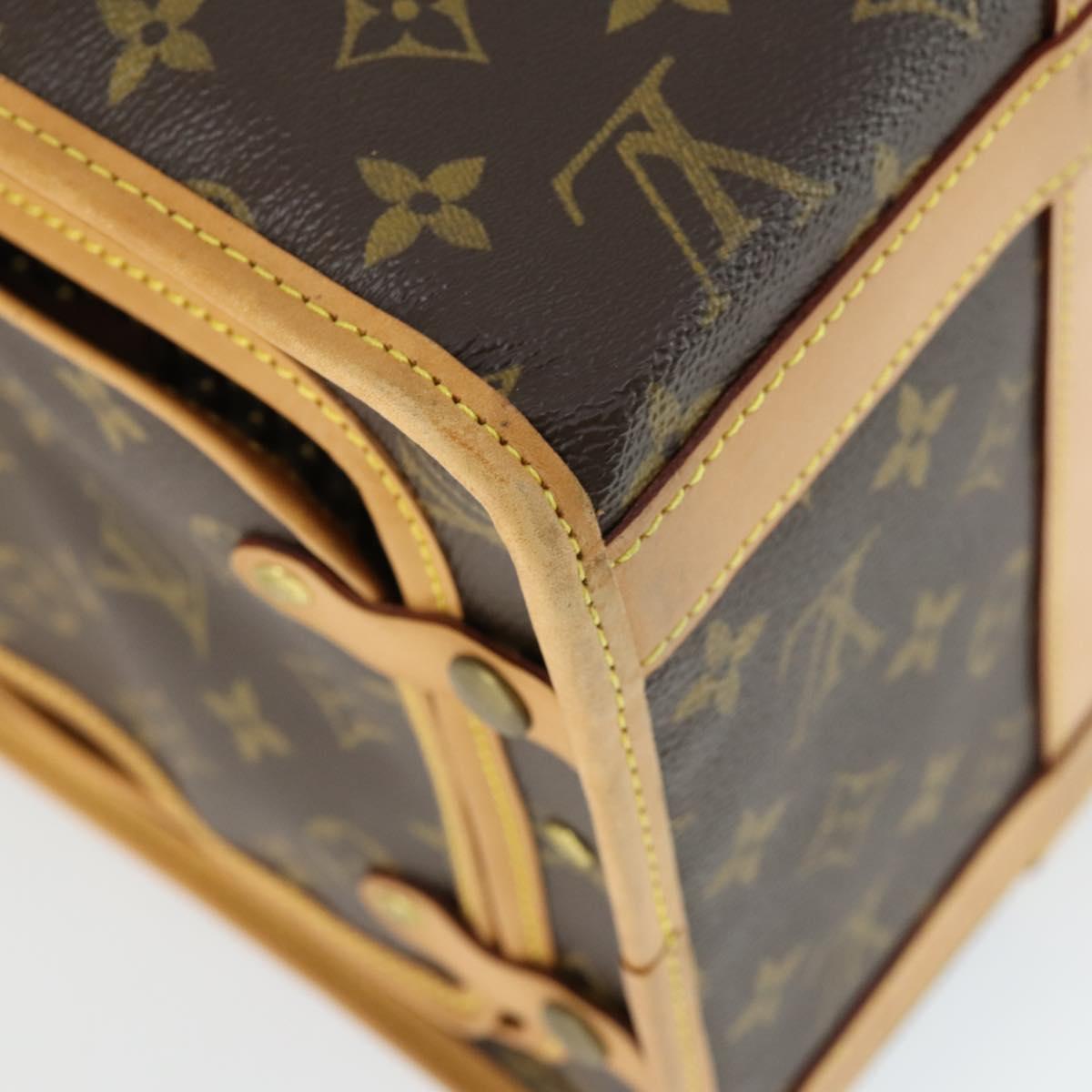 LOUIS VUITTON Monogram Sac Shan 40 Pet Carry M42024 LV Auth ep12896