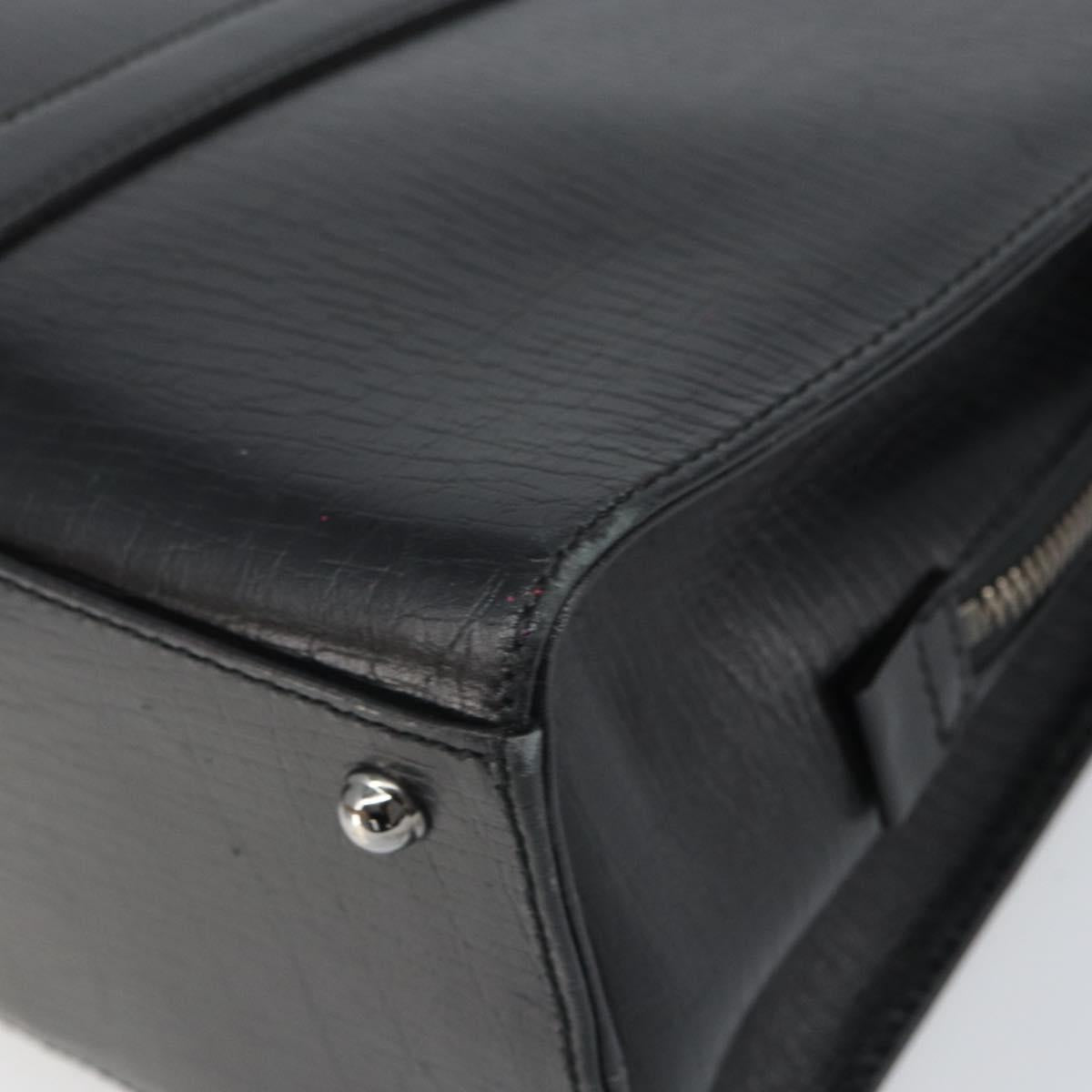 GUCCI Hand Bag Leather Black Silver 114262 Auth ep12908