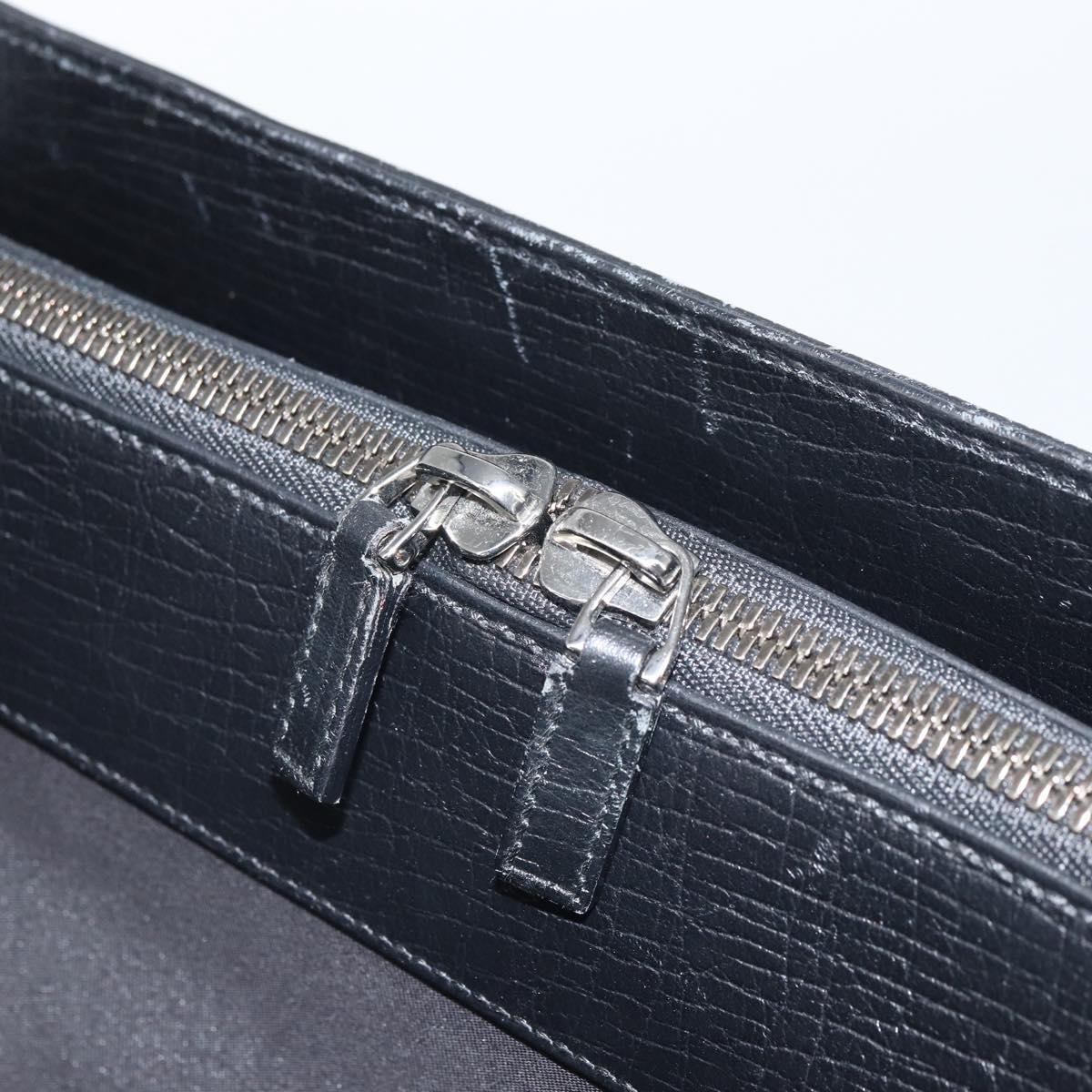 GUCCI Hand Bag Leather Black Silver 114262 Auth ep12908