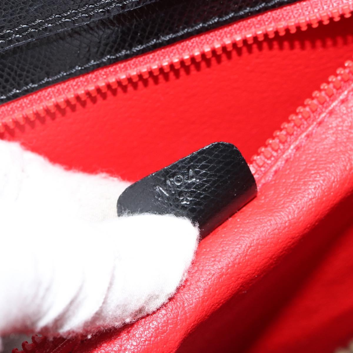 CELINE Tote Bag Leather Black Gold Auth ep12909