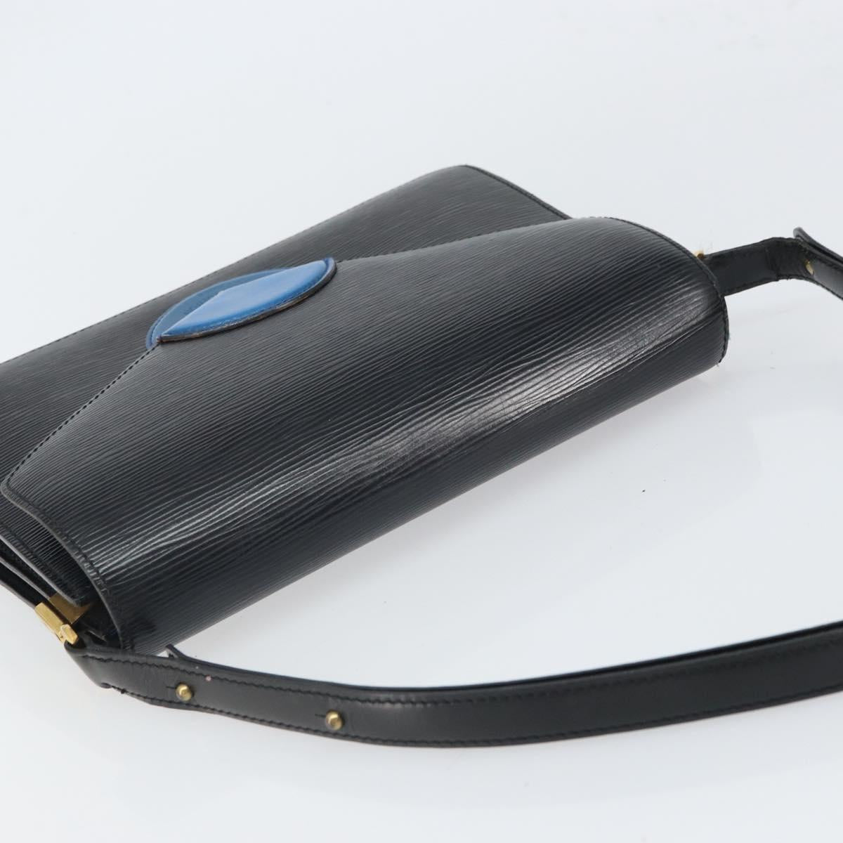 LOUIS VUITTON Epi Osh Shoulder Bag Black Blue M52445 LV Auth ep12912