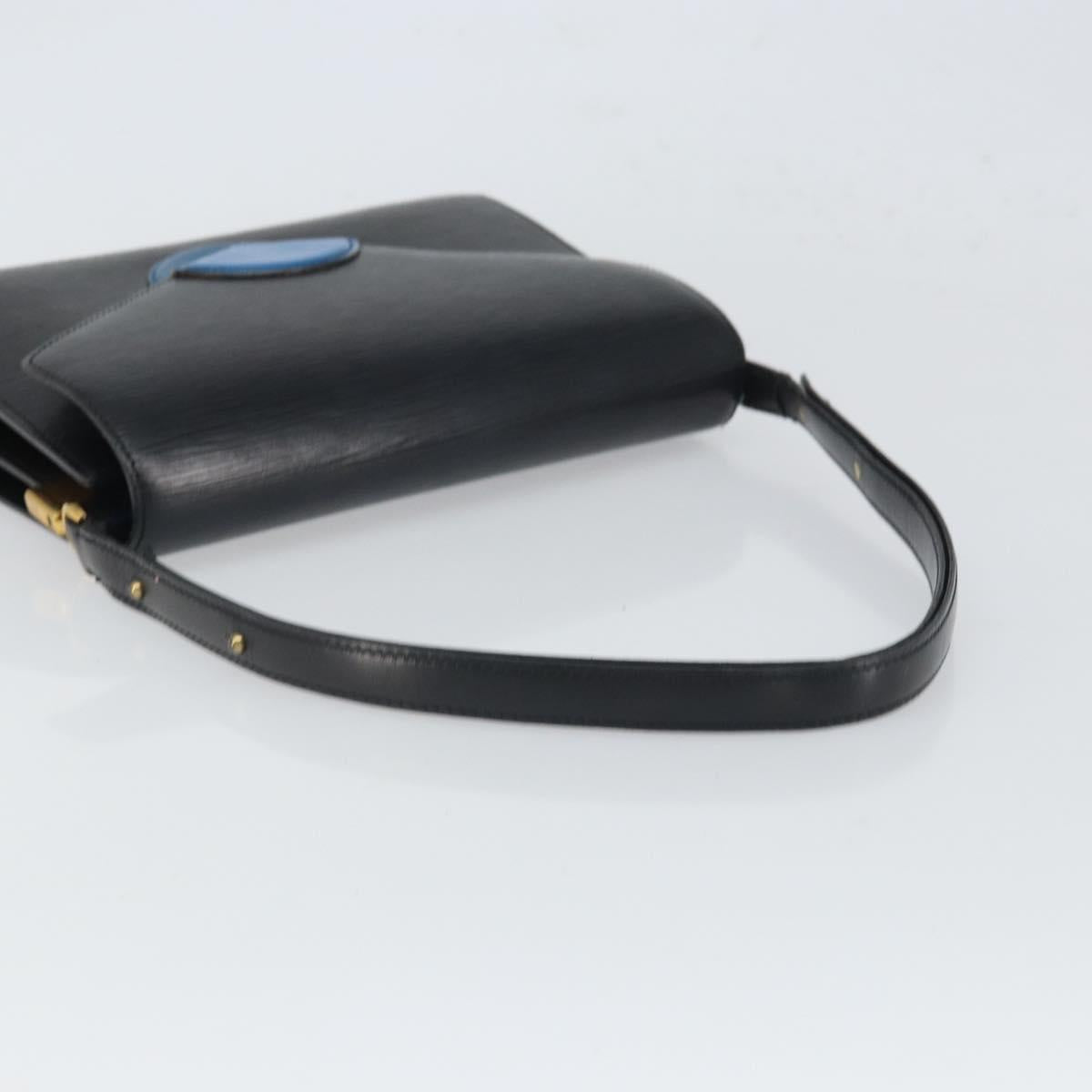 LOUIS VUITTON Epi Osh Shoulder Bag Black Blue M52445 LV Auth ep12912